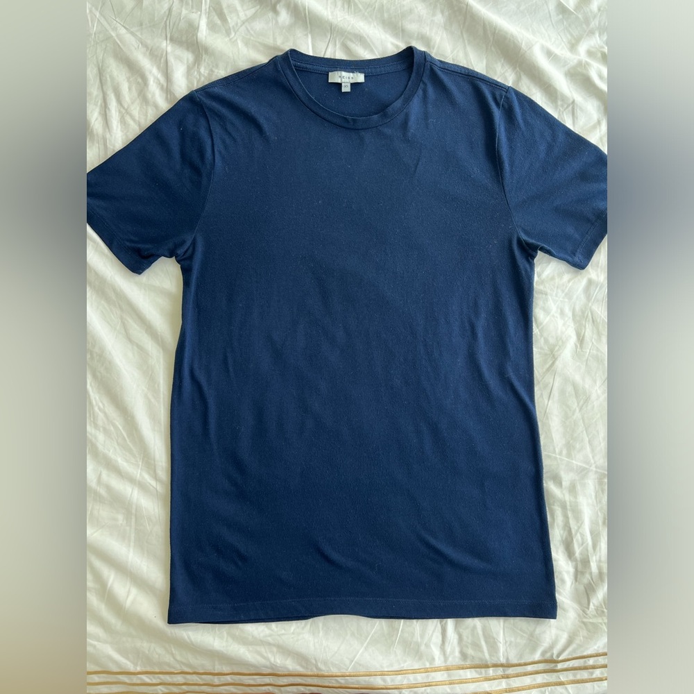 Reiss Navy Blue Men's Shirt XS